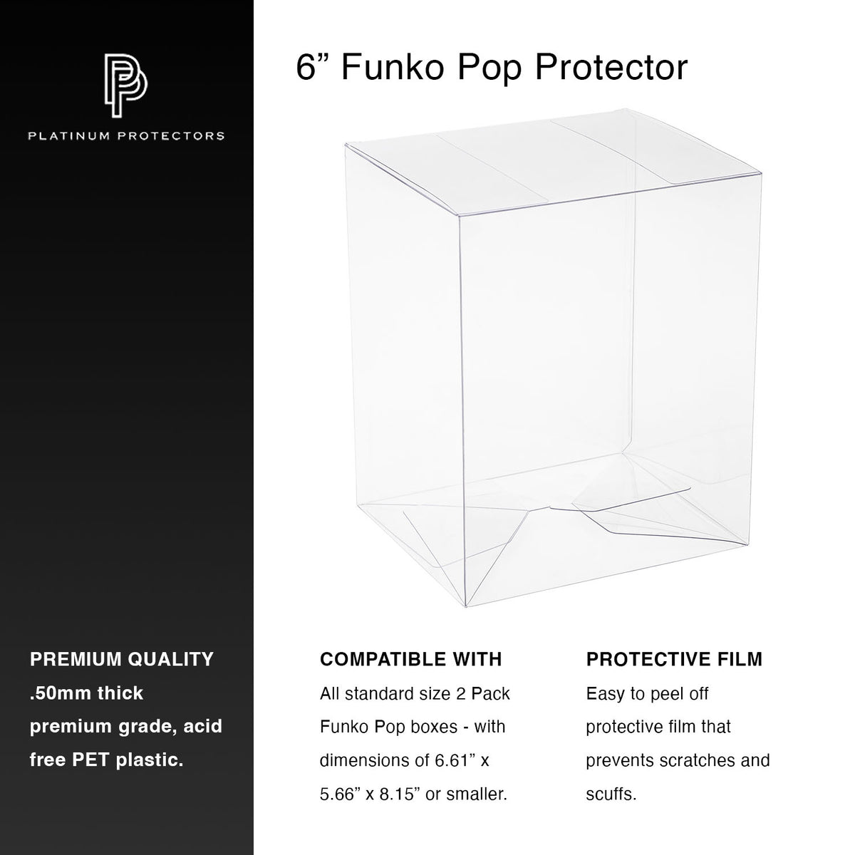Platinum Protectors for Funko Pop! 6