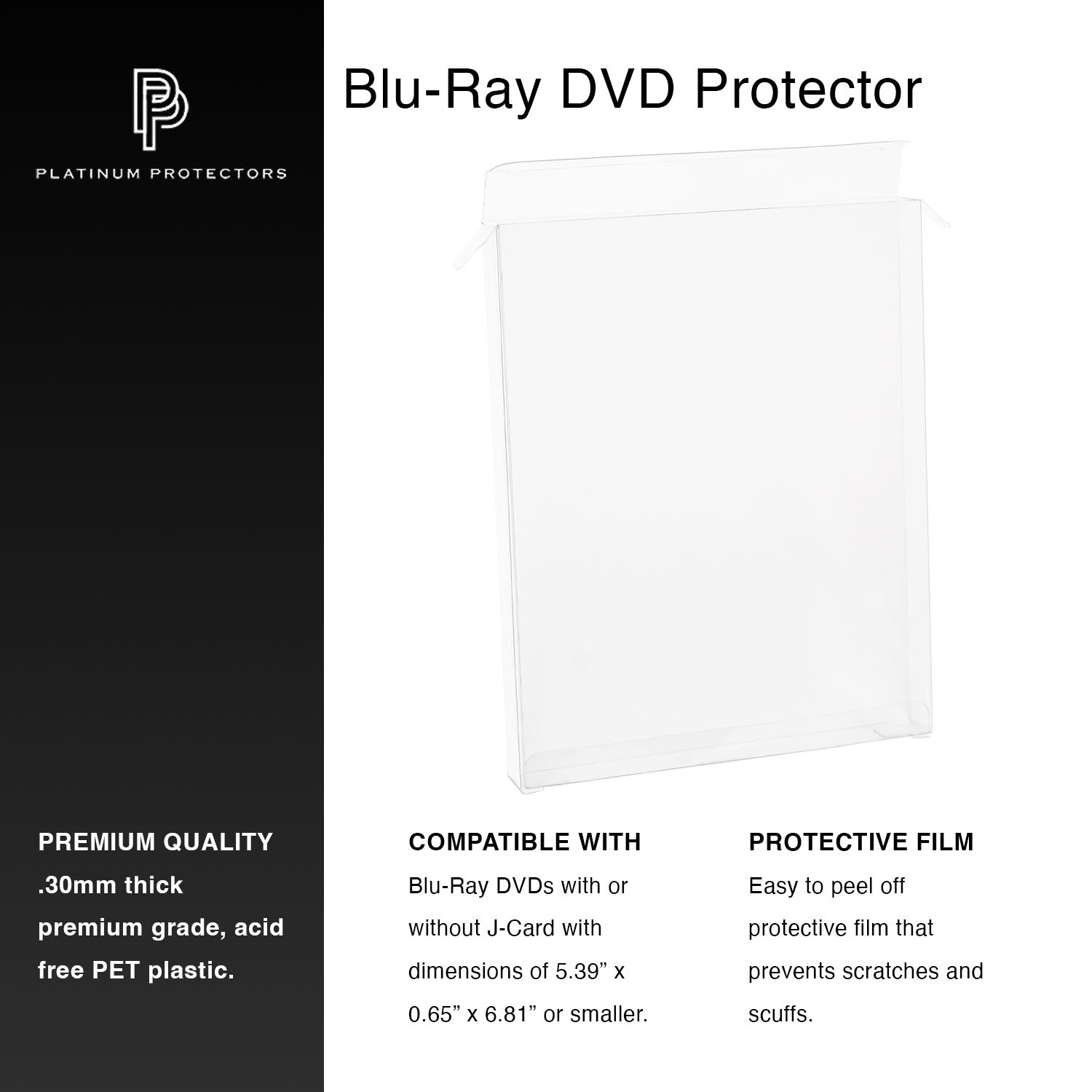 Platinum Protectors for Blu-Ray Steelbooks with J-Card