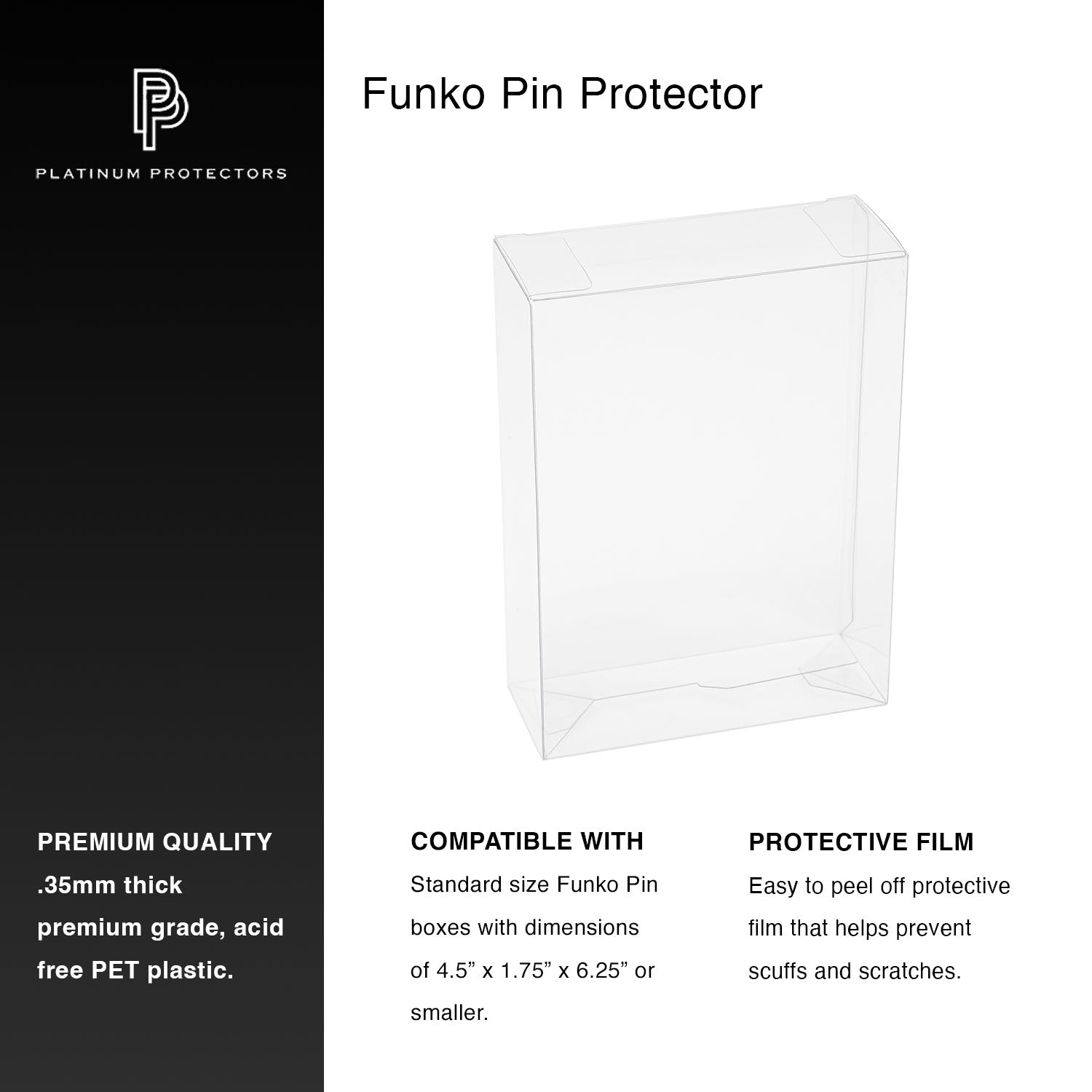Platinum Protectors for Funko Pop! Enamel Pin