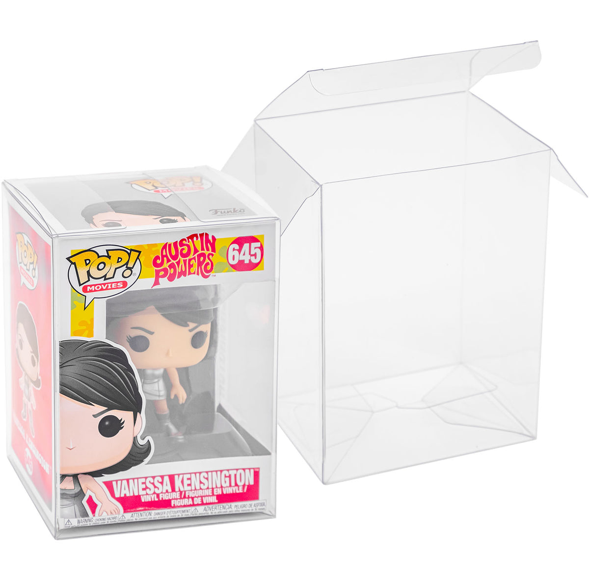 Fanatiko Pack of 25 Silver Protectors for Funko Pop 4 - 0.4mm Pop Protector - Keep Your Figures in Perfect Condition Fanatiko Pack of 25 Silver Protectors for Funko Pop 4 - 0.4mm Pop Protector - Keep Your Figures in Perfect Condition
