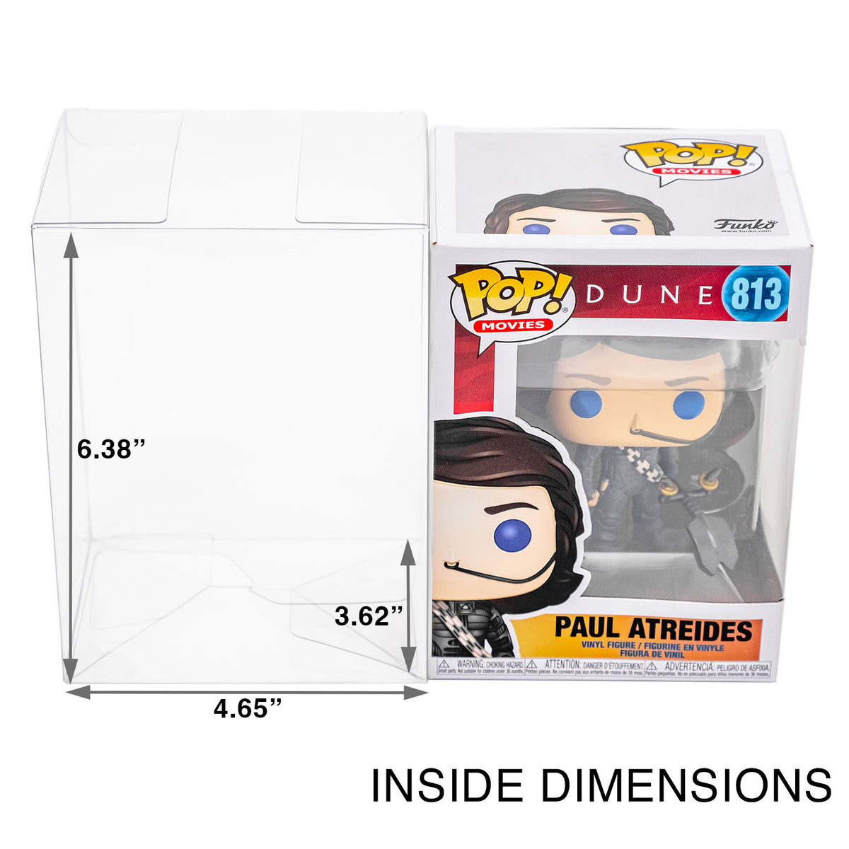 Frugality 10/30/134 Pack Clear PET Protector Cases For Funko Pop 4-Inch Figures – Stackable