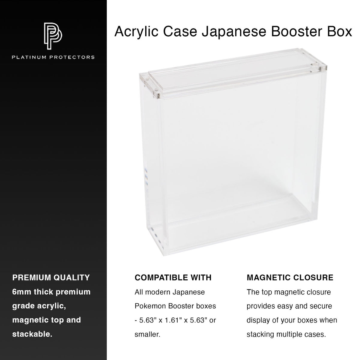 Pokémon Japanese Future Flash Booster Box Acrylic Case