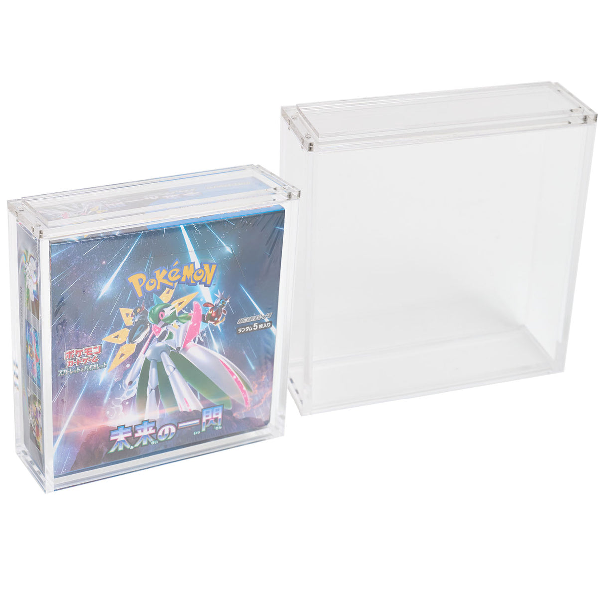 Pokmon Future Flash Booster Box Acrylic Case | Platinum Protectors Pokmon Future Flash Booster Box Acrylic Case | Platinum Protectors