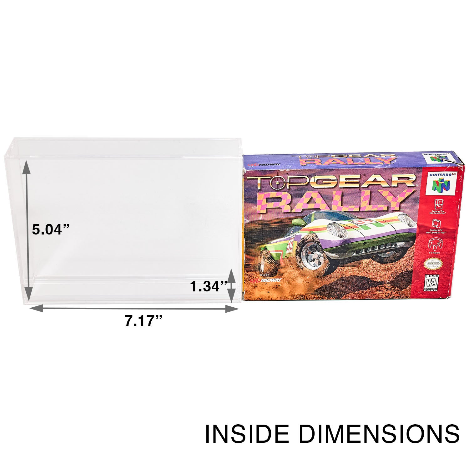 Premium Acrylic Case for Super Nintendo SNES & N64 Game Box