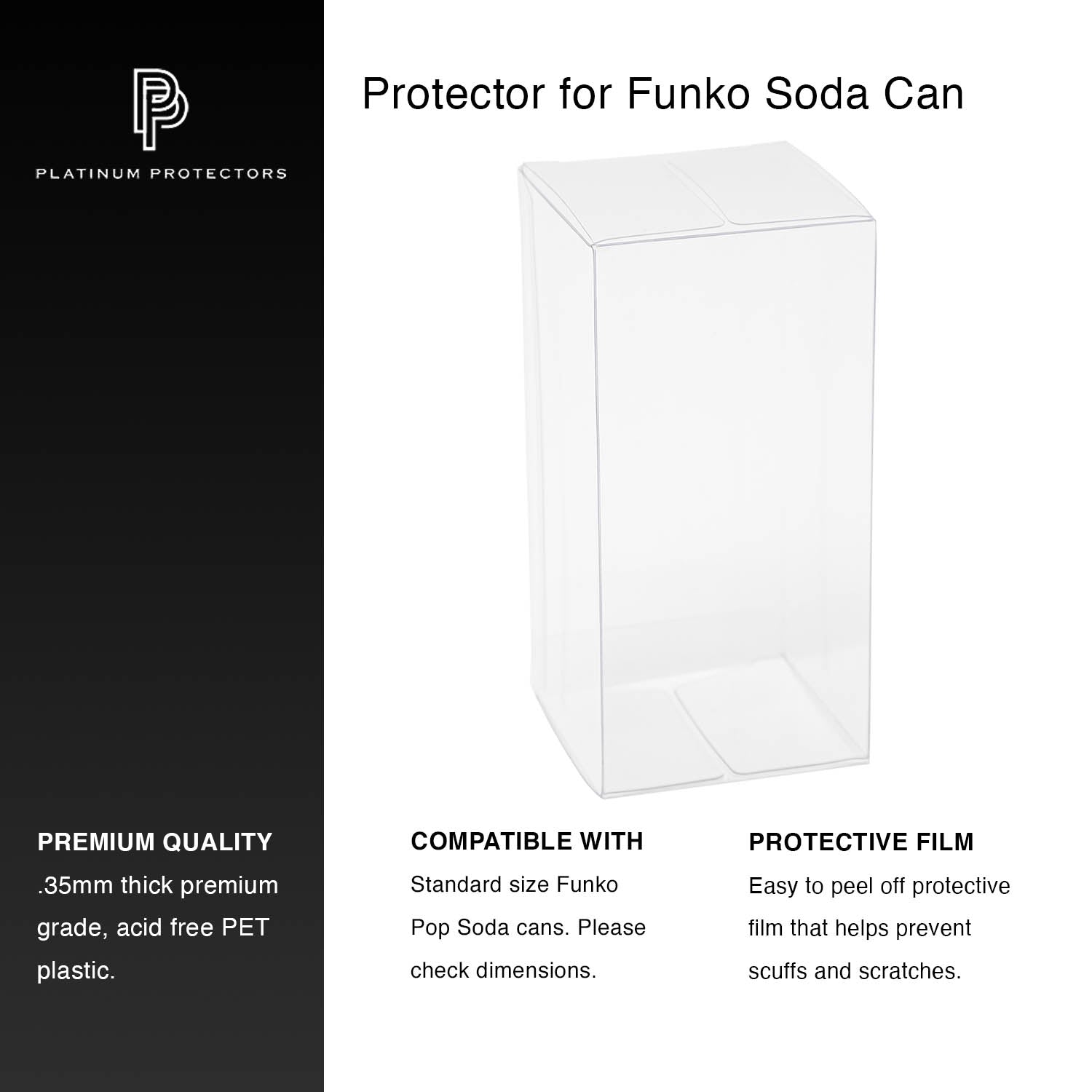 Platinum Protectors for Funko Pop Soda Can