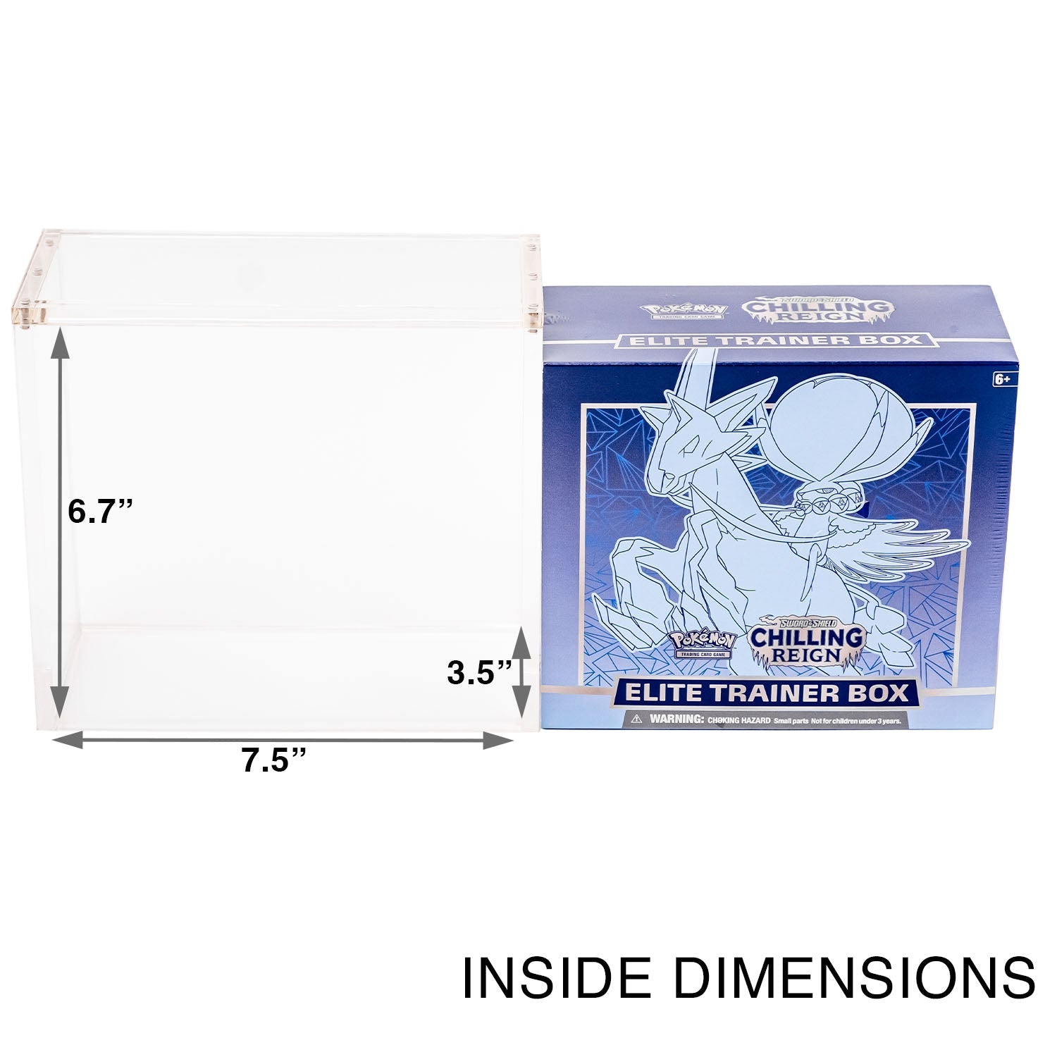Premium Acrylic Case for Pokemon Elite Trainer Box with Magnetic Top