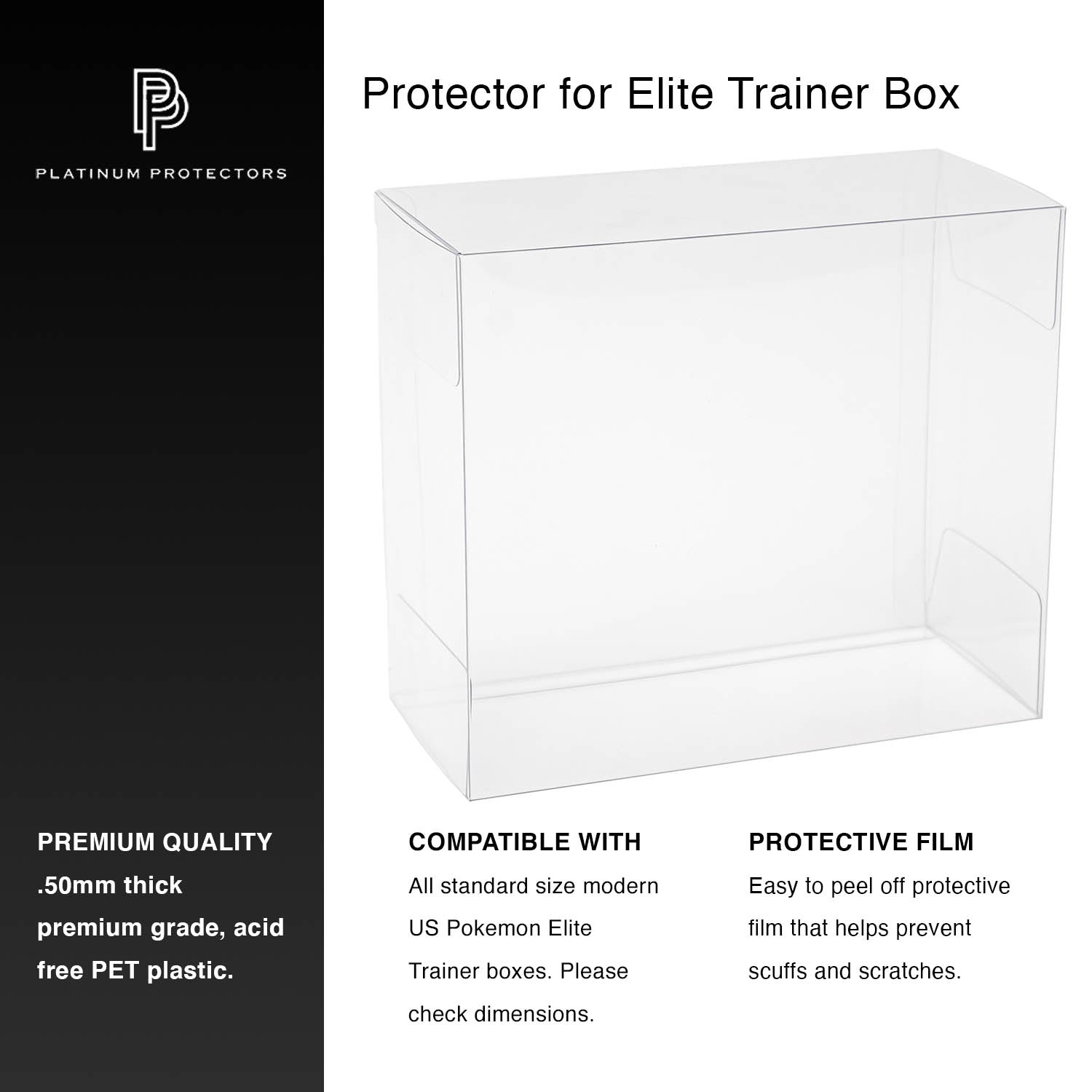 Platinum Protectors for Pokemon Elite Trainer Boxes