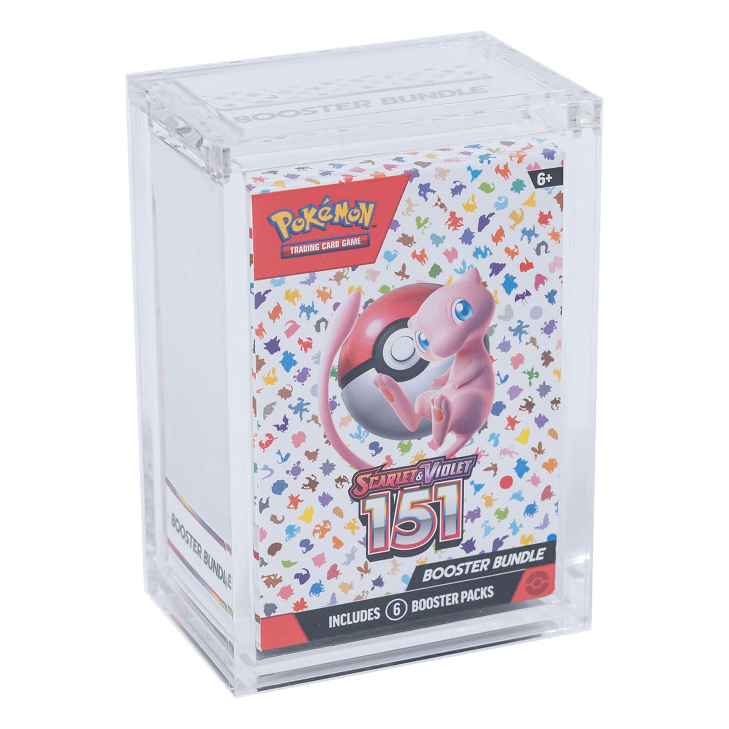 Premium Acrylic Case for Pokemon 151 Booster Bundle Box with Magnetic Platinum Protectors Premium Acrylic Case for Pokemon 151 Booster Bundle Box with Magnetic Platinum Protectors