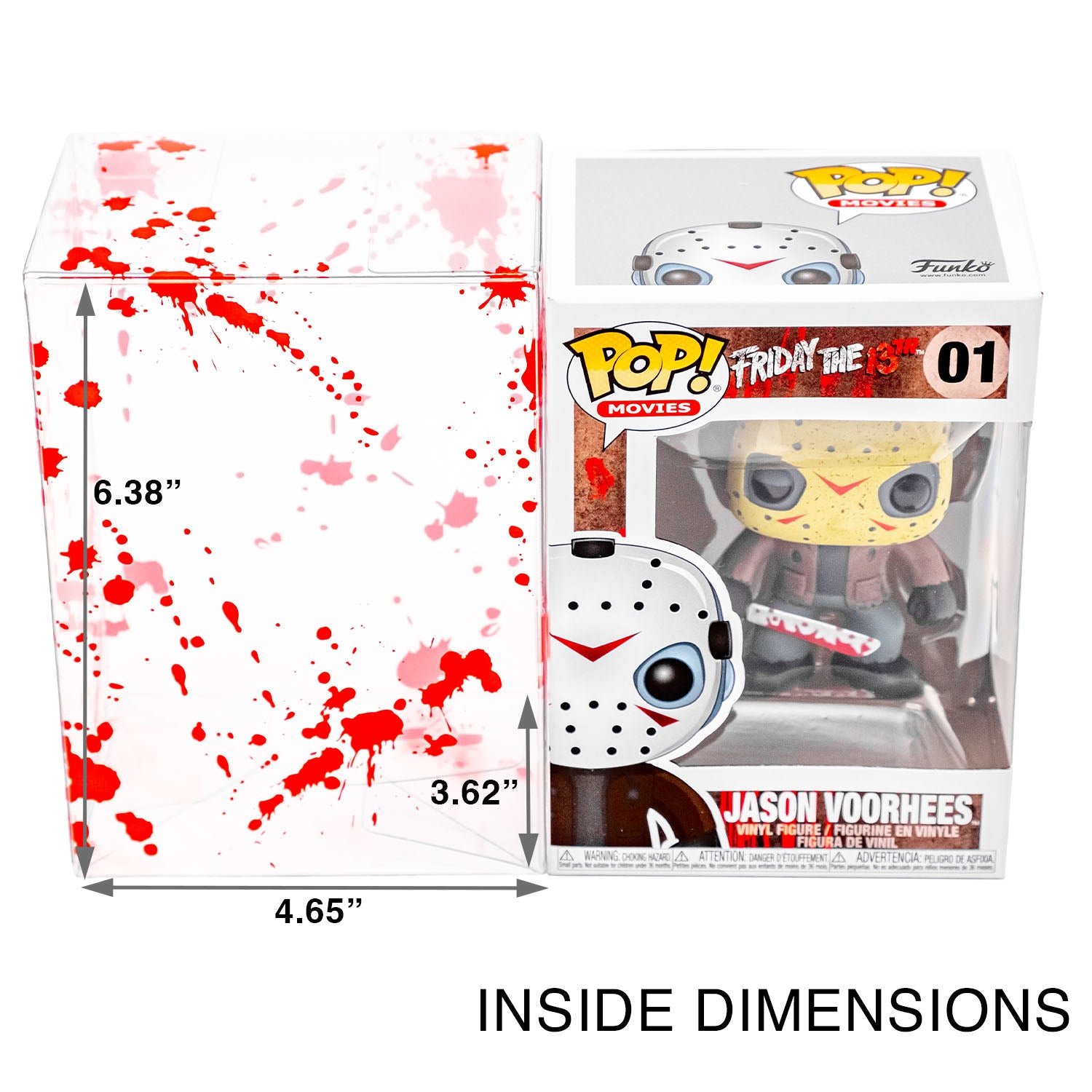 Platinum Protectors for Funko Pop! 4" Inch Vinyl Figures Blood Splatter