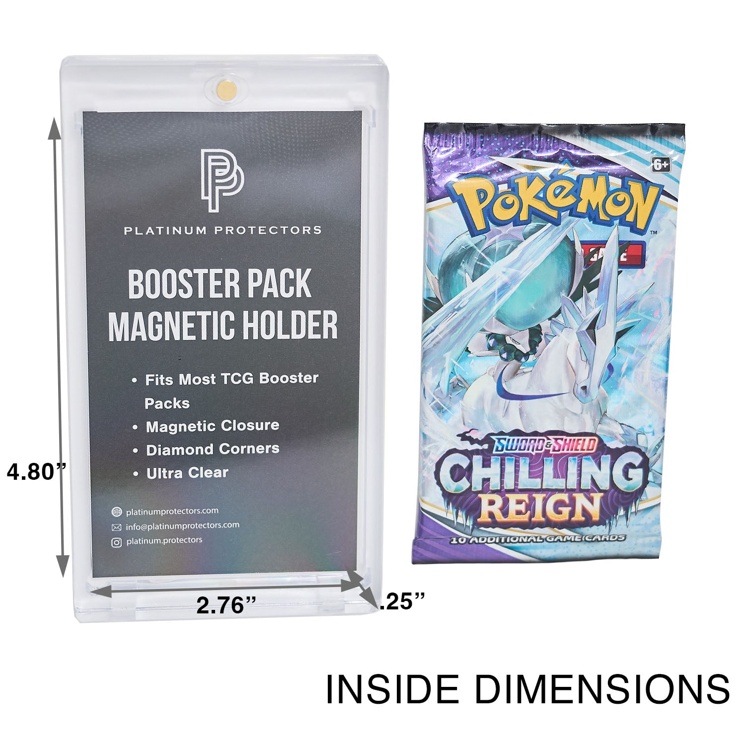 Platinum Protectors Magnetic Pack Holder for TCG Booster Packs 2 Pack Platinum Protectors Magnetic Pack Holder for TCG Booster Packs 2 Pack