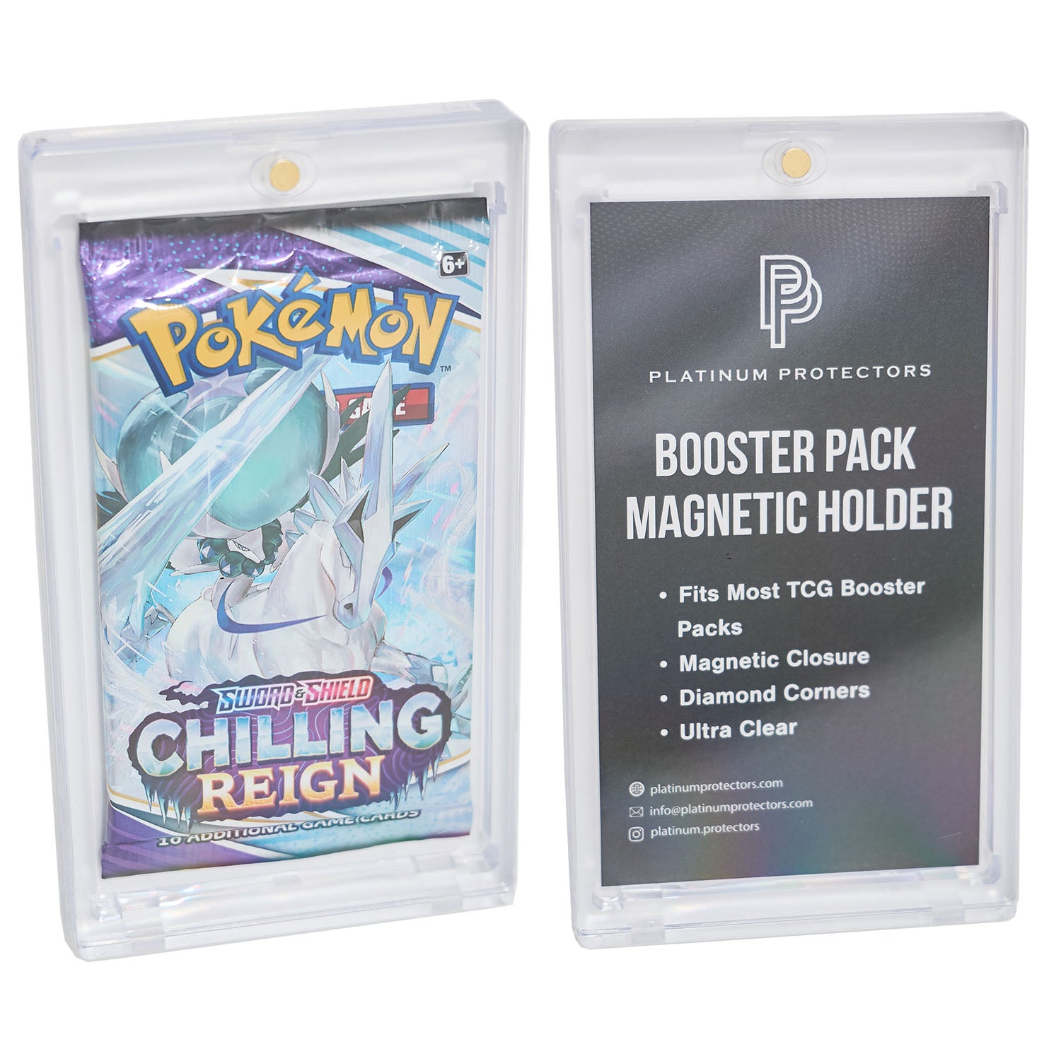 Pokmon Booster Pack Magnetic Acrylic Case | Platinum Protector Platinum Protectors Pokmon Booster Pack Magnetic Acrylic Case | Platinum Protector Platinum Protectors