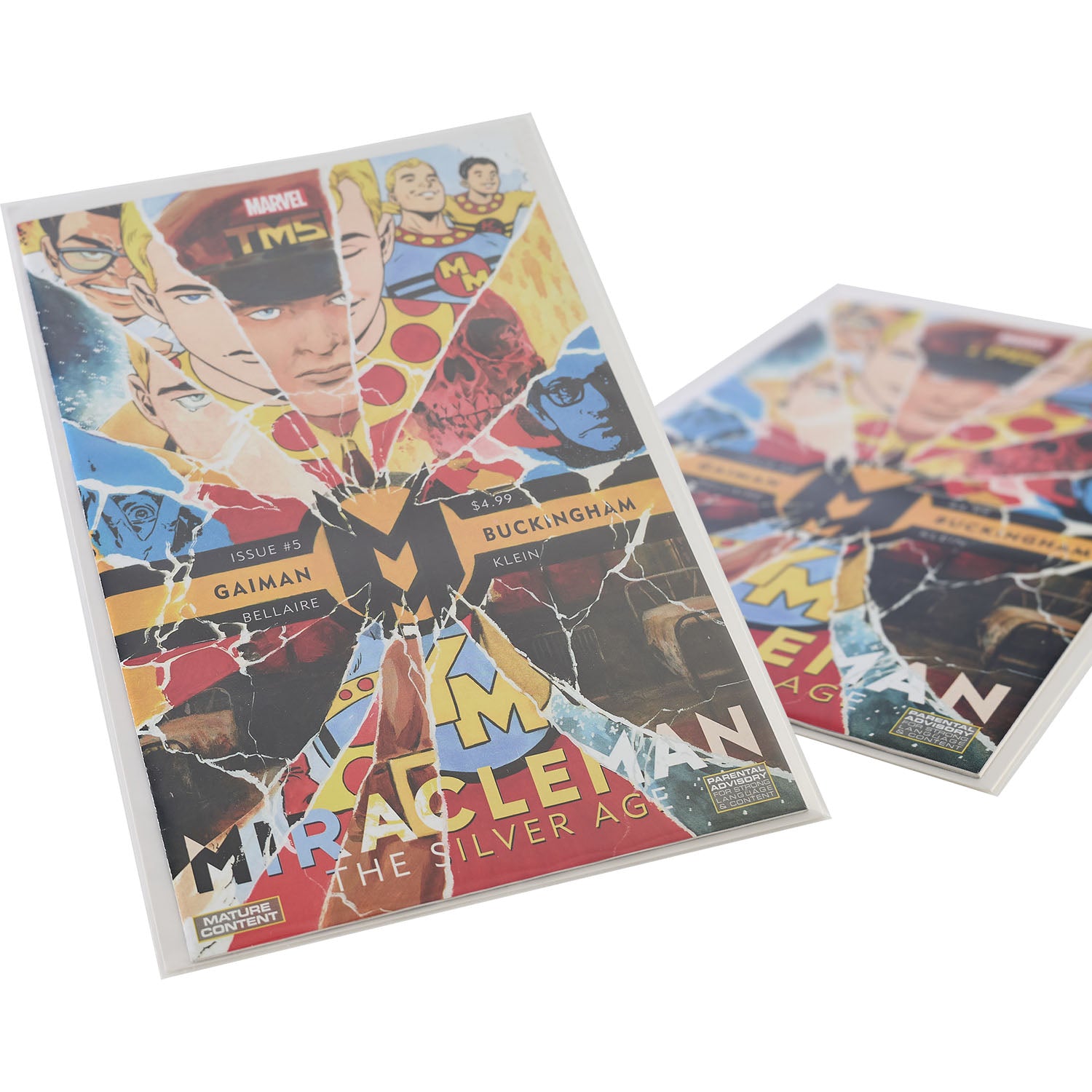 Platinum Protectors Comic Book Bags & Boards for Golden Age with Resealable Strip - 100 Pack