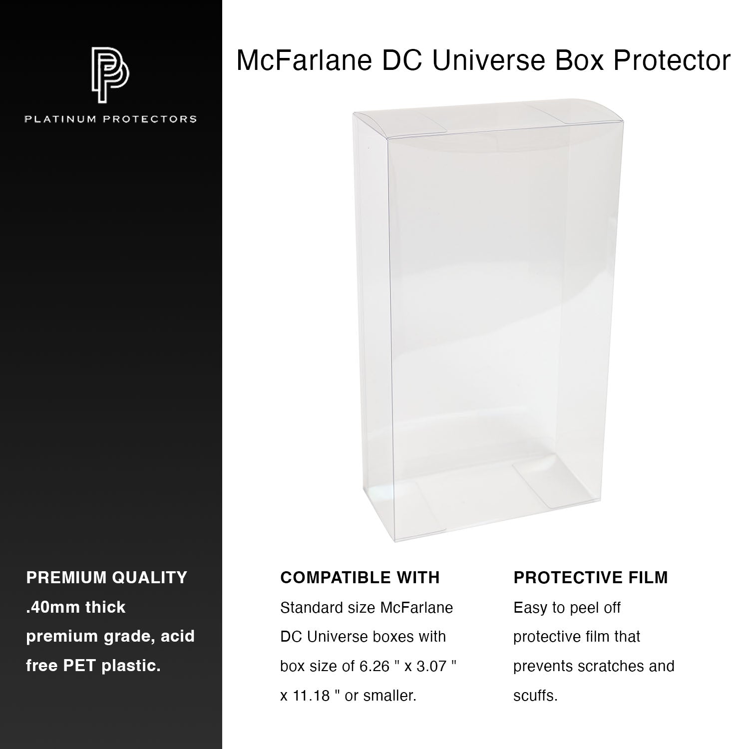 Platinum Protectors for McFarlane DC Multiverse 7" Action Figure Box