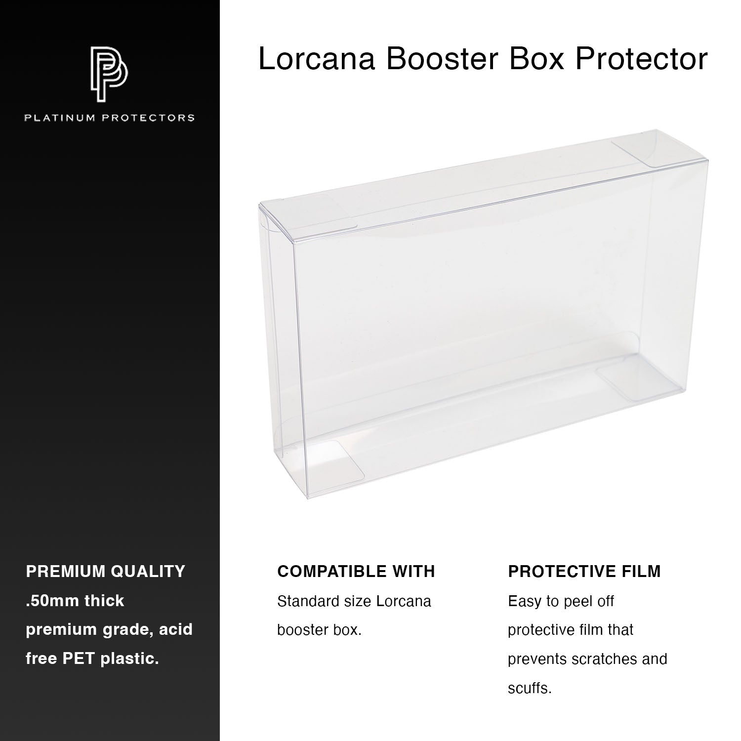 Platinum Protectors for Disney Lorcana Booster Box 5 Pack Platinum Protectors for Disney Lorcana Booster Box 5 Pack