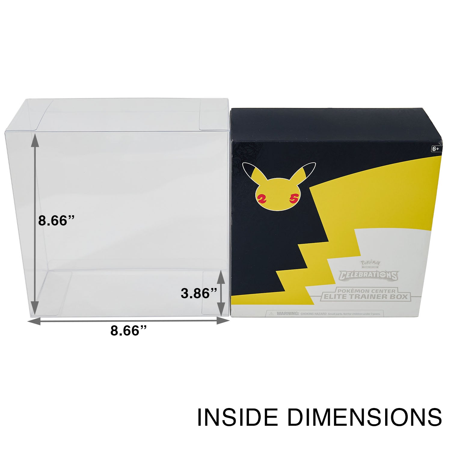 Platinum Protectors for Pokemon Center Celebrations ETB Boxes - UV & Scratch-Resistant