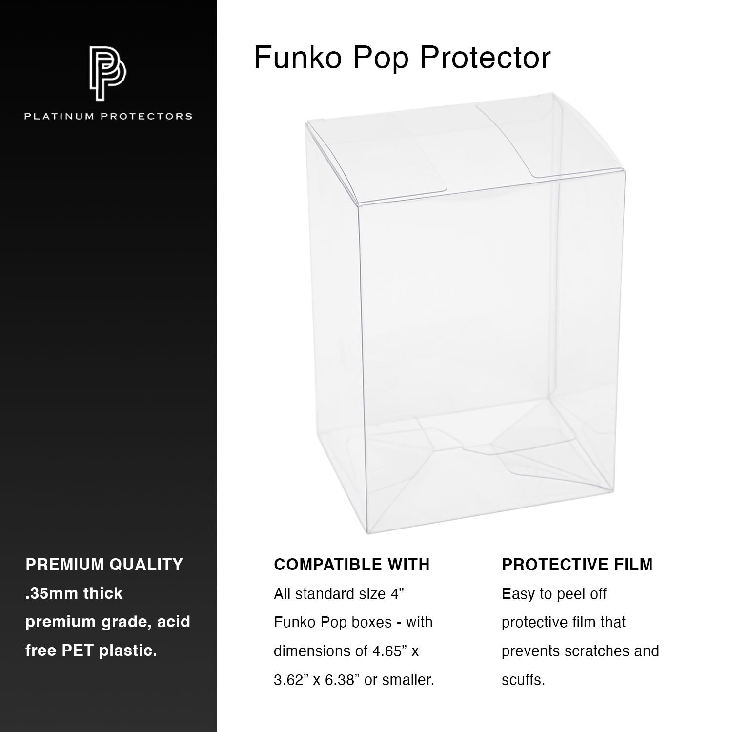 Funko Pop 4" Box Protectors (.35mm) - Wholesale