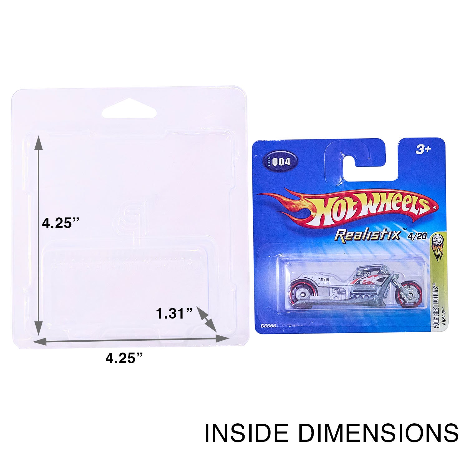 Diamond Protector Short Card Protective Cases For Hot Wheels – 10 Pack (1:64 Scale)