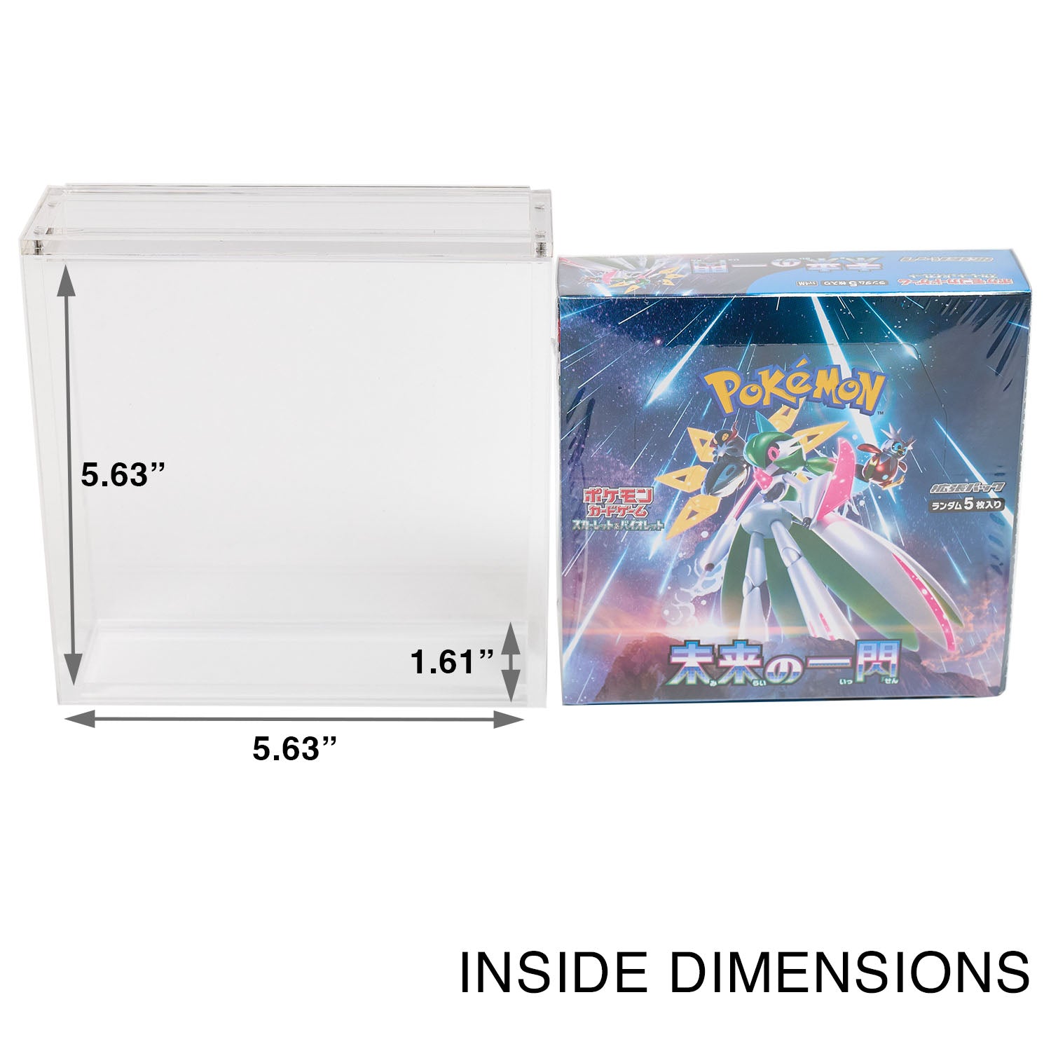 Sealed Magic The Gathering Booster Boxes In Japanese Clear For Japanese Pokmon 151 Booster Box - 2023 TCG Acrylic Display Case Sealed Magic The Gathering Booster Boxes In Japanese Clear For Japanese Pokmon 151 Booster Box - 2023 TCG Acrylic Display Case