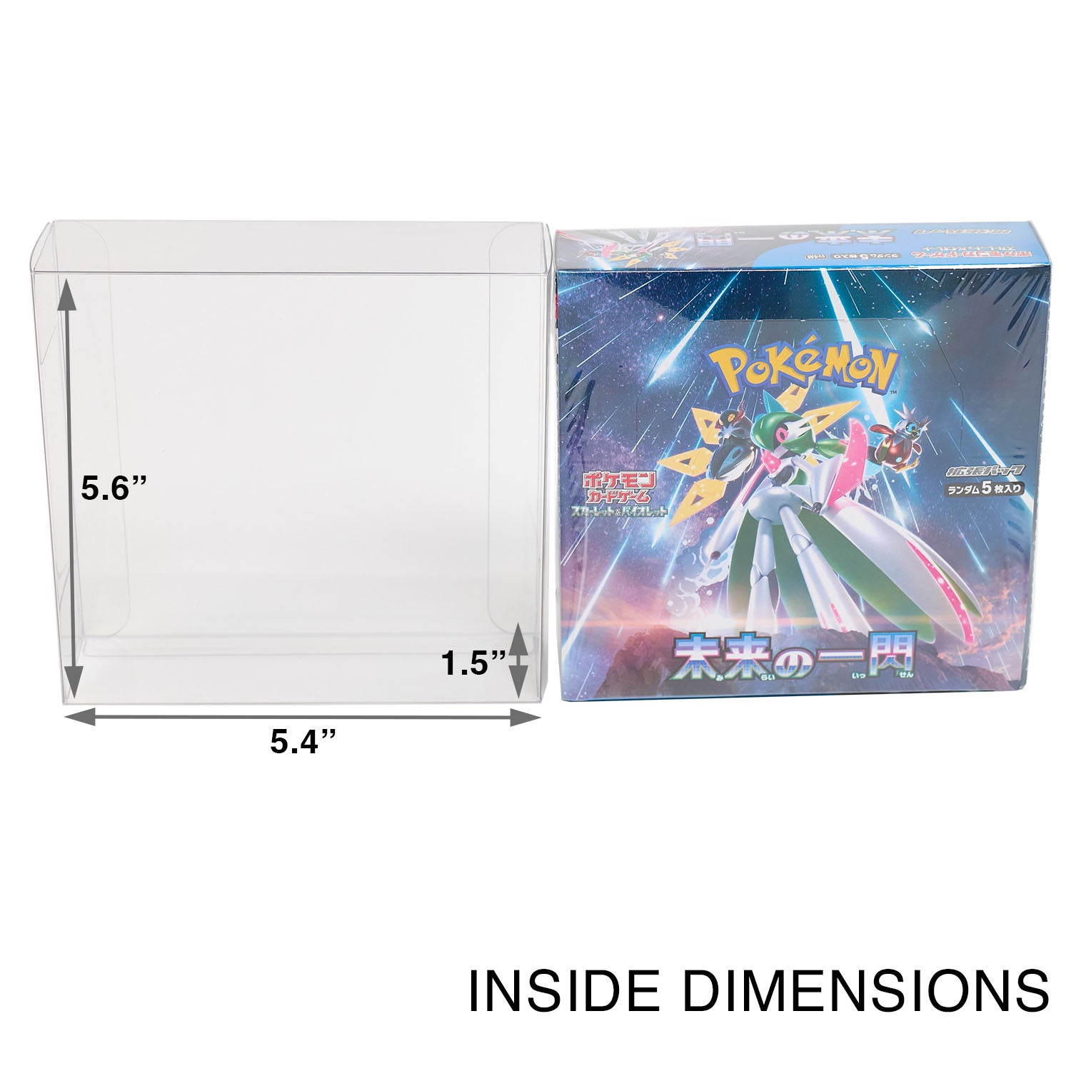 Platinum Protectors for Pokemon Japanese Booster Expansion Box (Large)