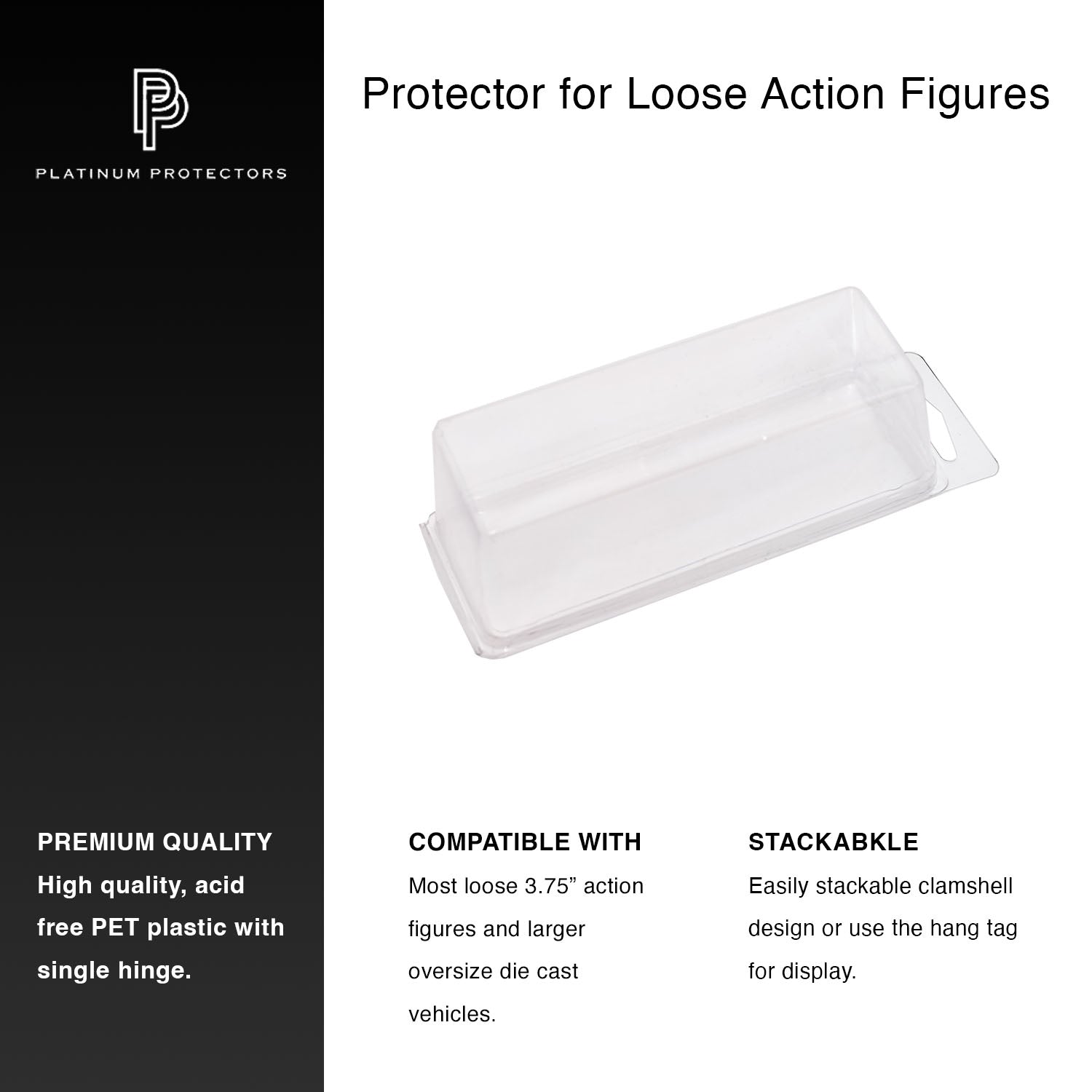 Platinum Protectors for Loose Action Figures 3.75" Vintage, New GI Joe or Star Wars