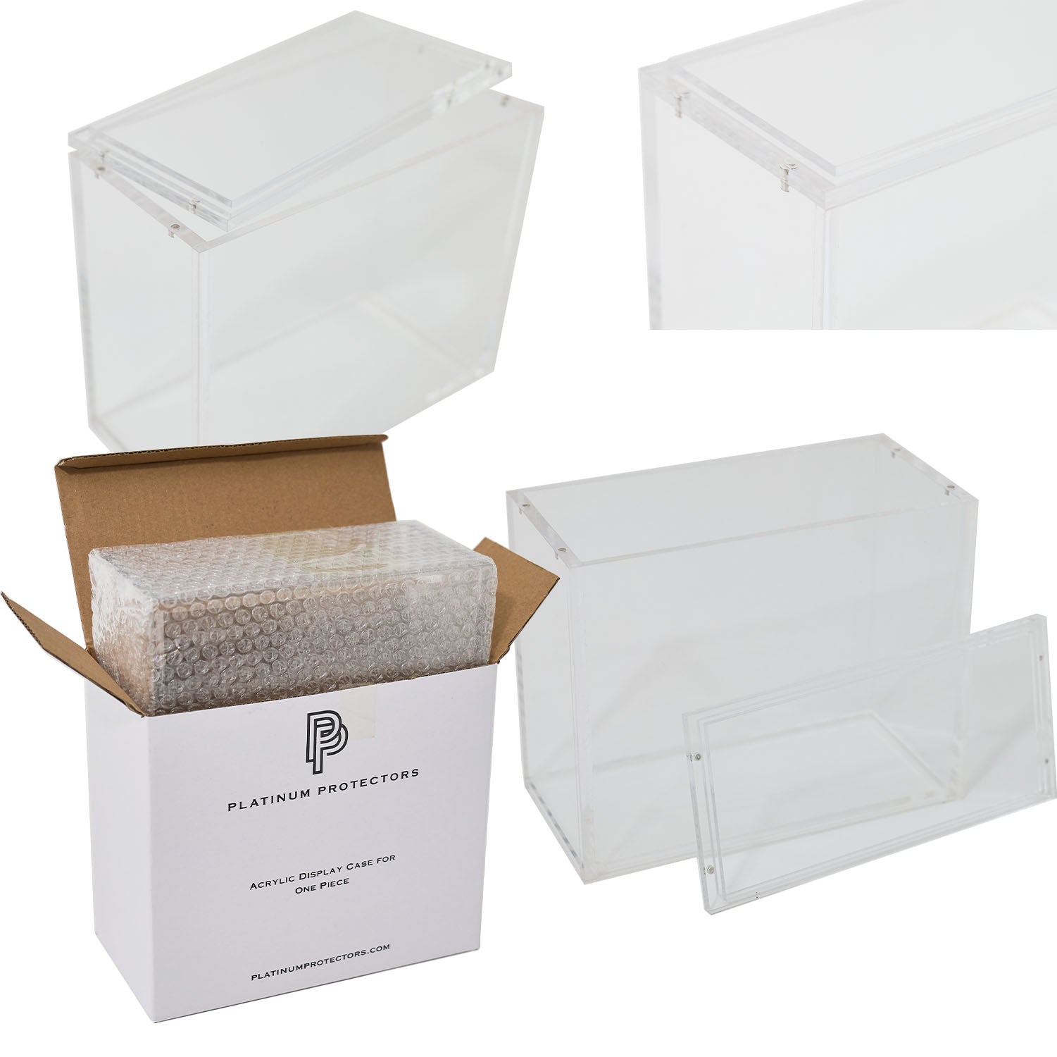 Premium Acrylic Case for One Piece Booster Box OP-01 to OP-16 (01-02 R Platinum Protectors Premium Acrylic Case for One Piece Booster Box OP-01 to OP-16 (01-02 R Platinum Protectors