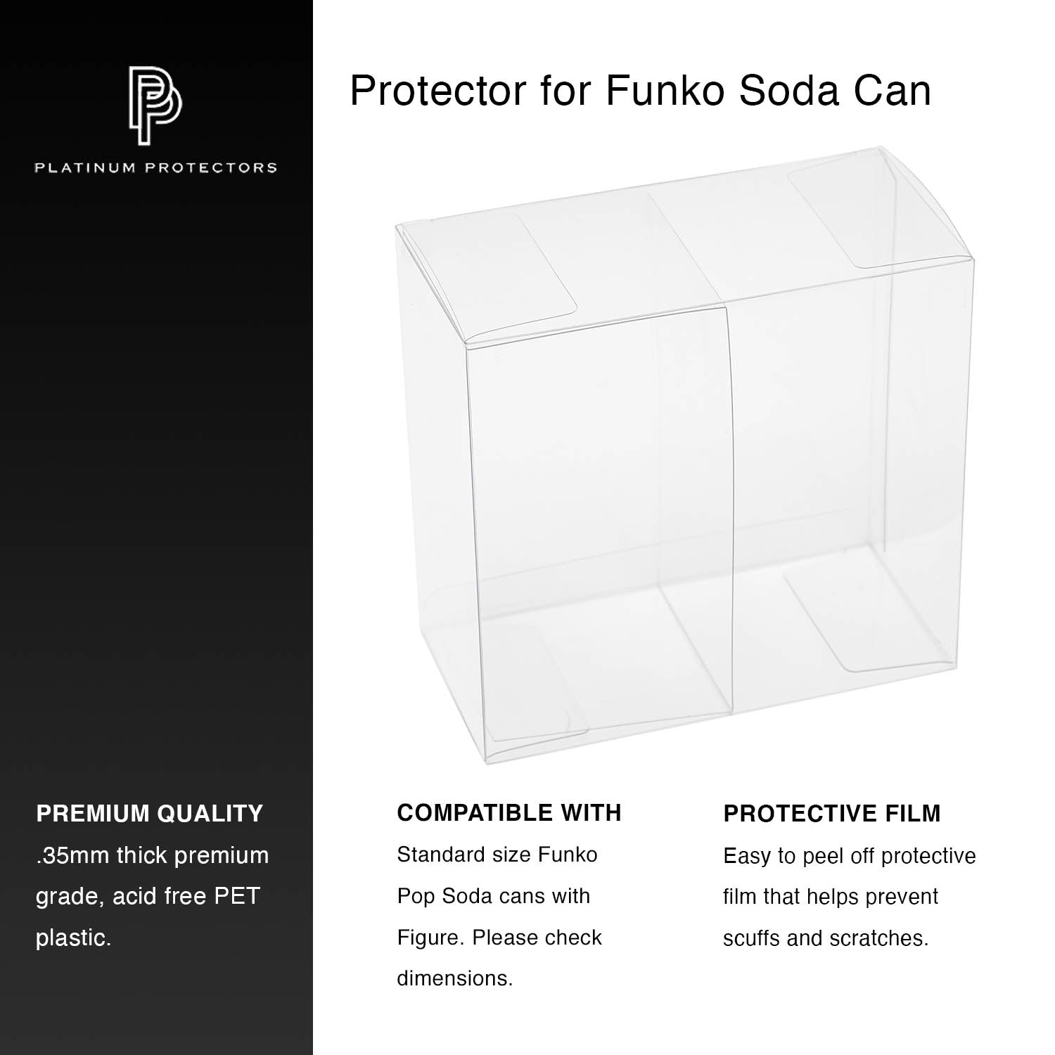 Platinum Protectors for Funko Pop Soda Can with Divider