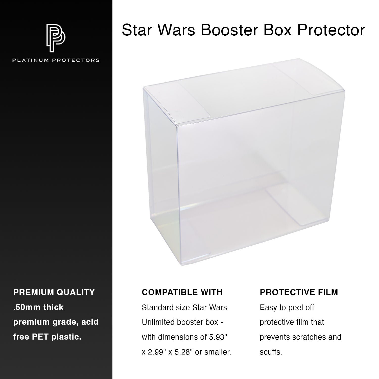 Platinum Protectors for Star Wars Unlimited Booster Boxes