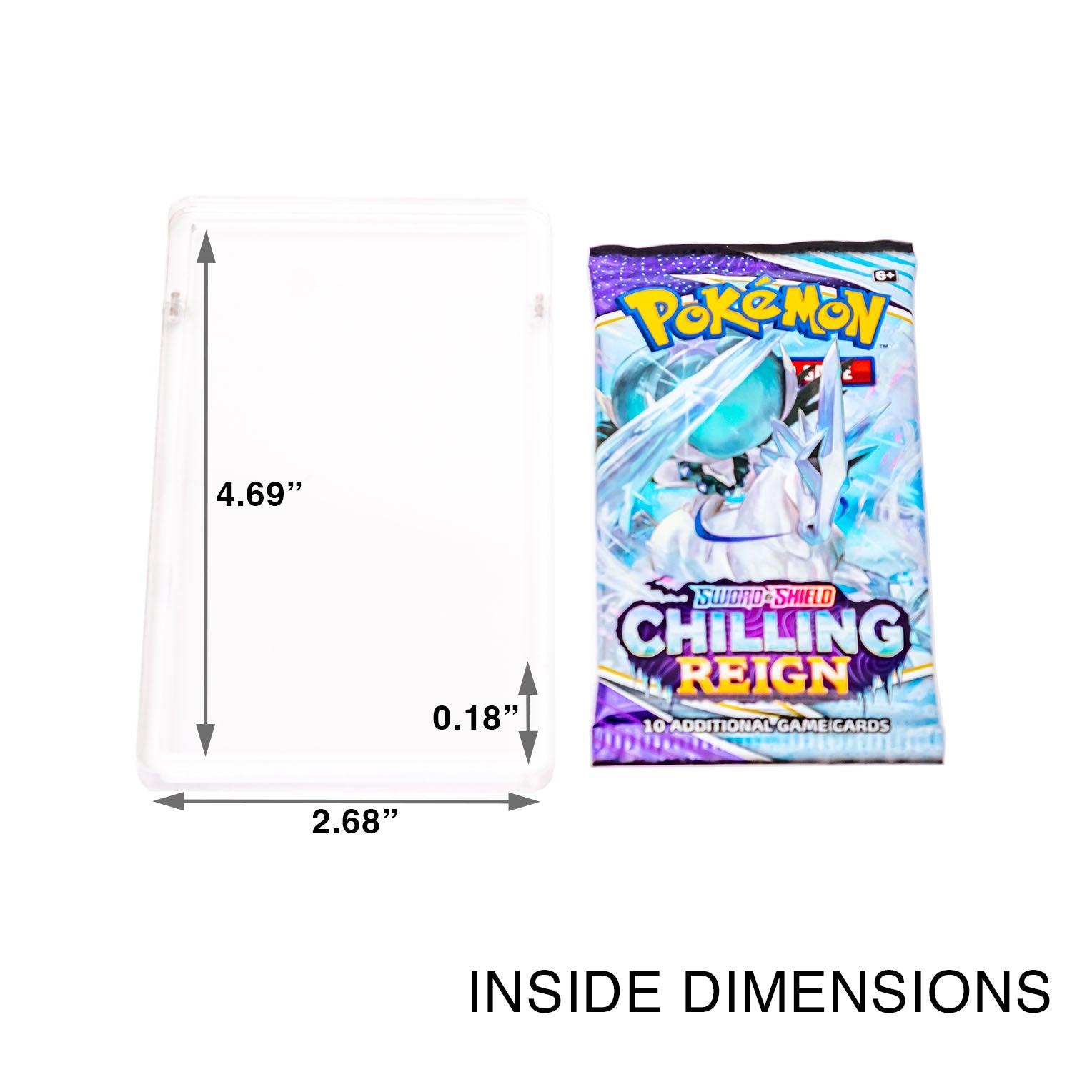 Premium Acrylic Holder for Pokemon Booster Packs with Magnetic Top