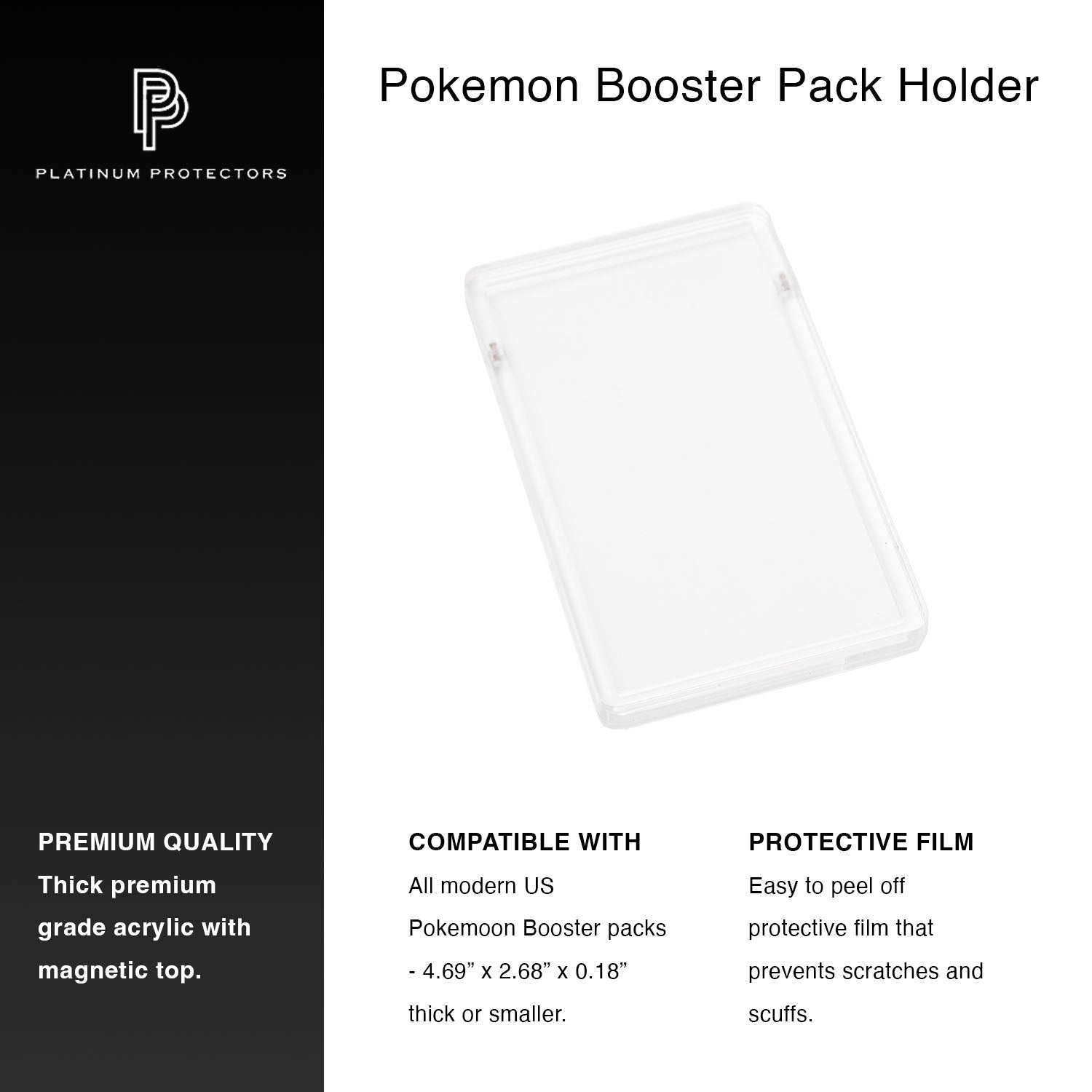 Pokmon Booster Pack Acrylic Case Pokmon Booster Pack Acrylic Case