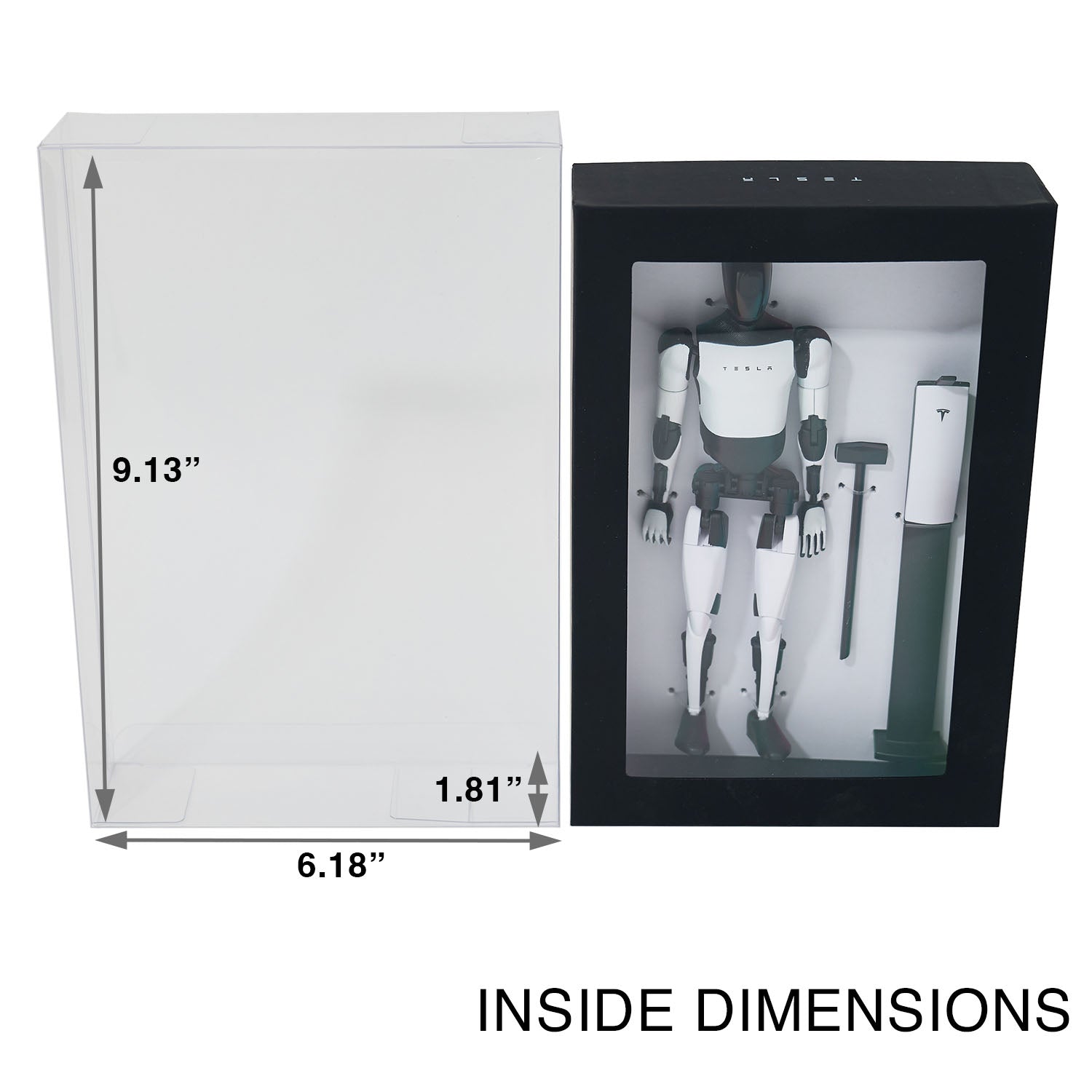 Platinum Protectors for Tesla Optimus Bot Action Figure Box