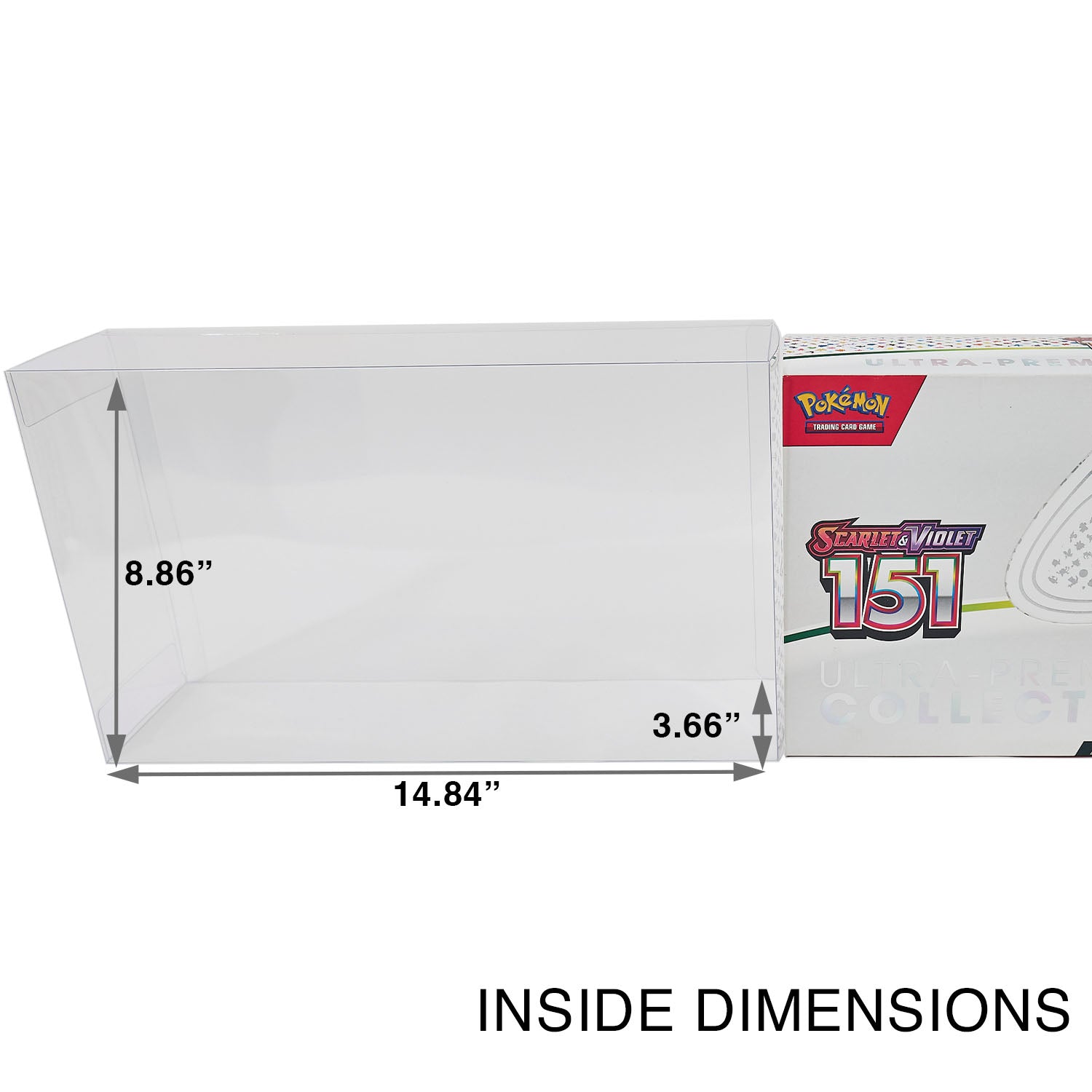 Platinum Protectors for Pokemon 151 UPC Ultra Premium Collection Boxes - UV & Scratch-Resistant
