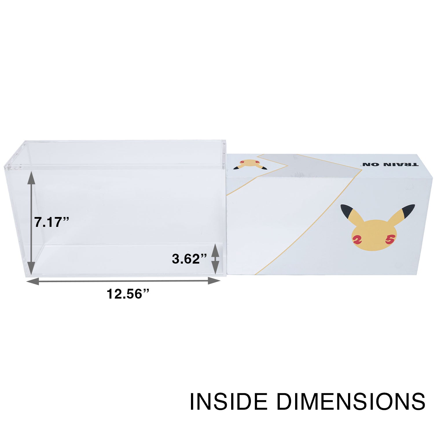 Premium Acrylic Case for Pokemon Ultra Premium 25th Anniversary Celebrations UPC Box with Magnetic Top