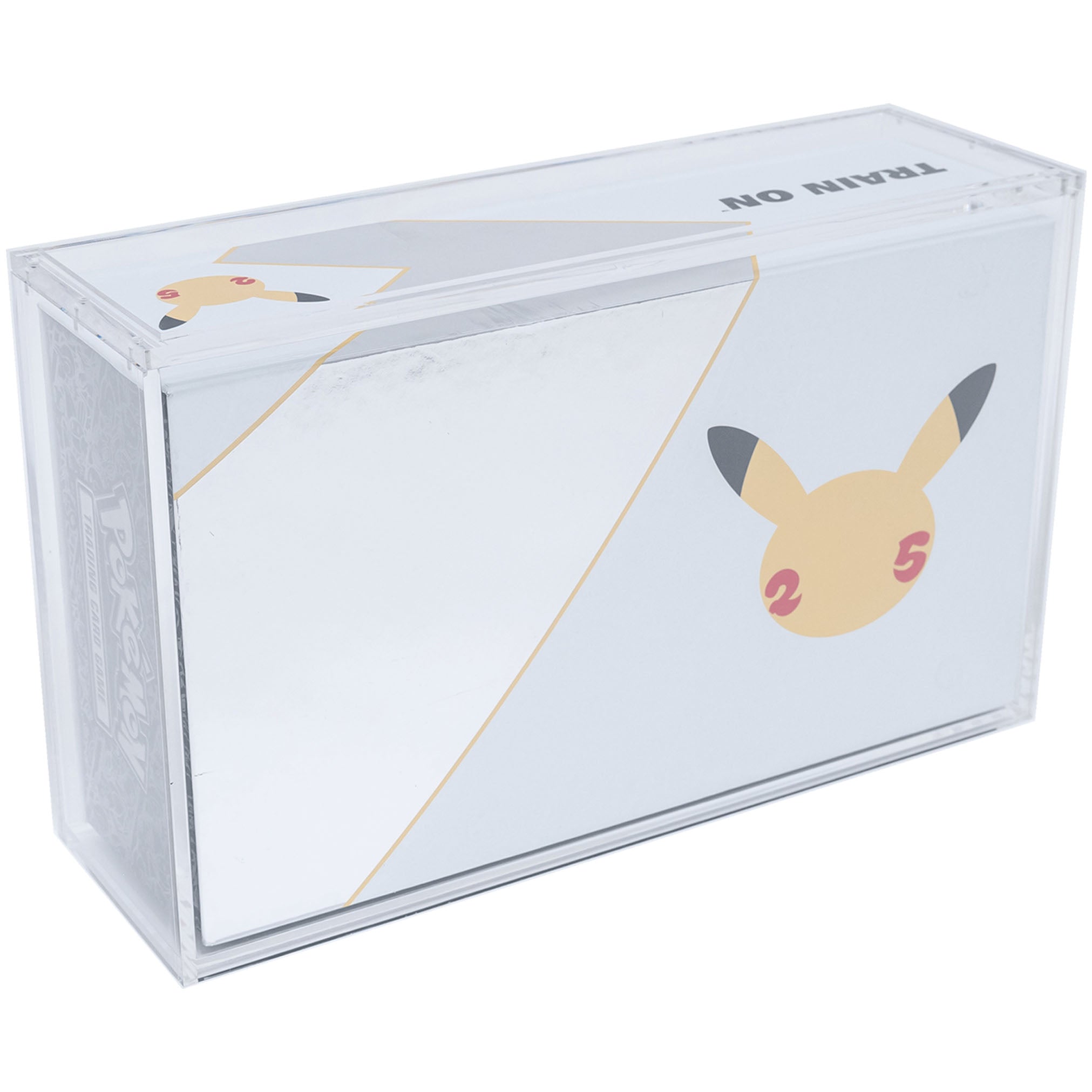 Premium Acrylic Case for Pokemon Ultra Premium 25th Anniversary Celebrations UPC Box with Magnetic Top