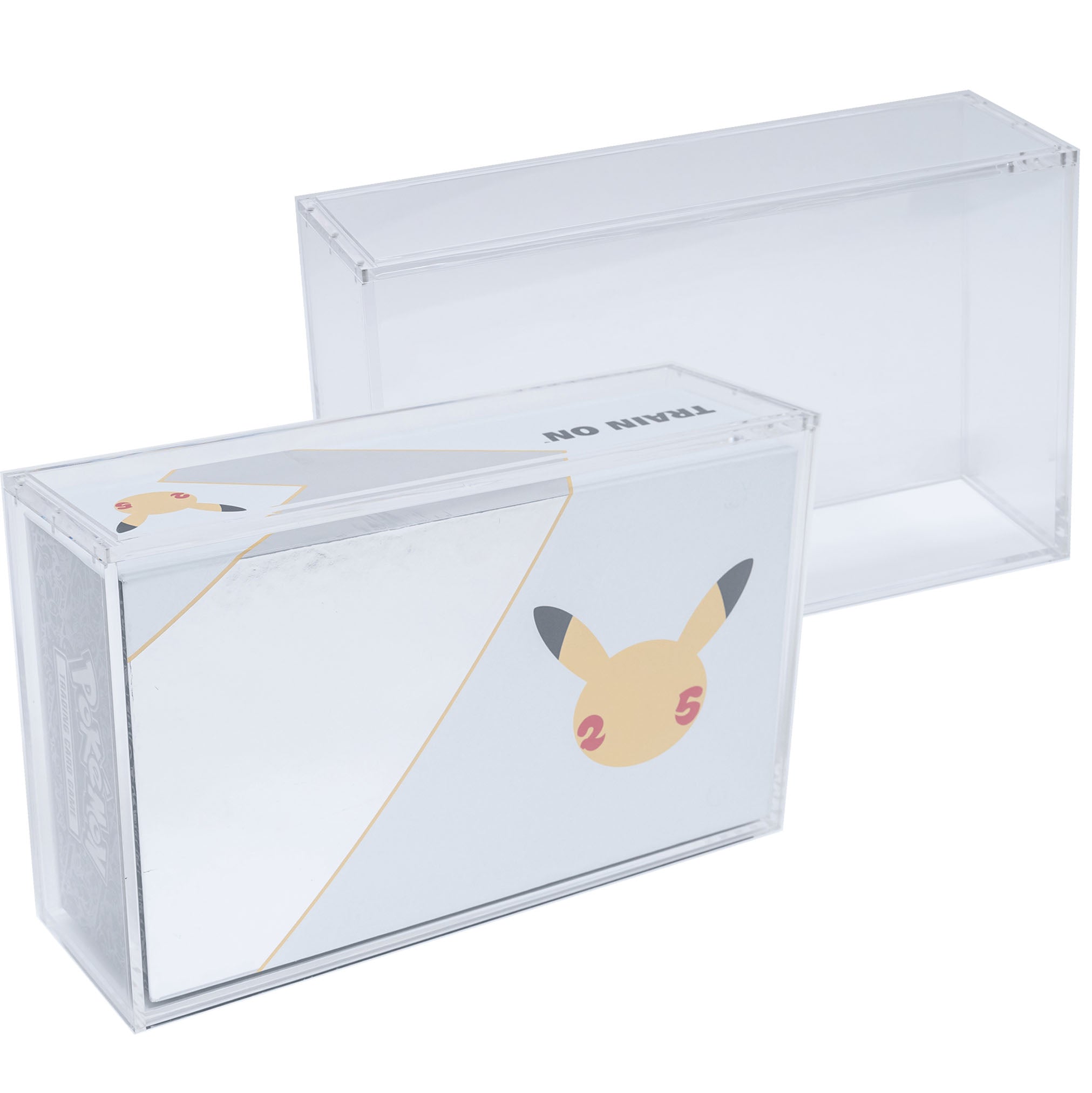 Premium Acrylic Case for Pokemon Ultra Premium 25th Anniversary Celebrations UPC Box with Magnetic Top