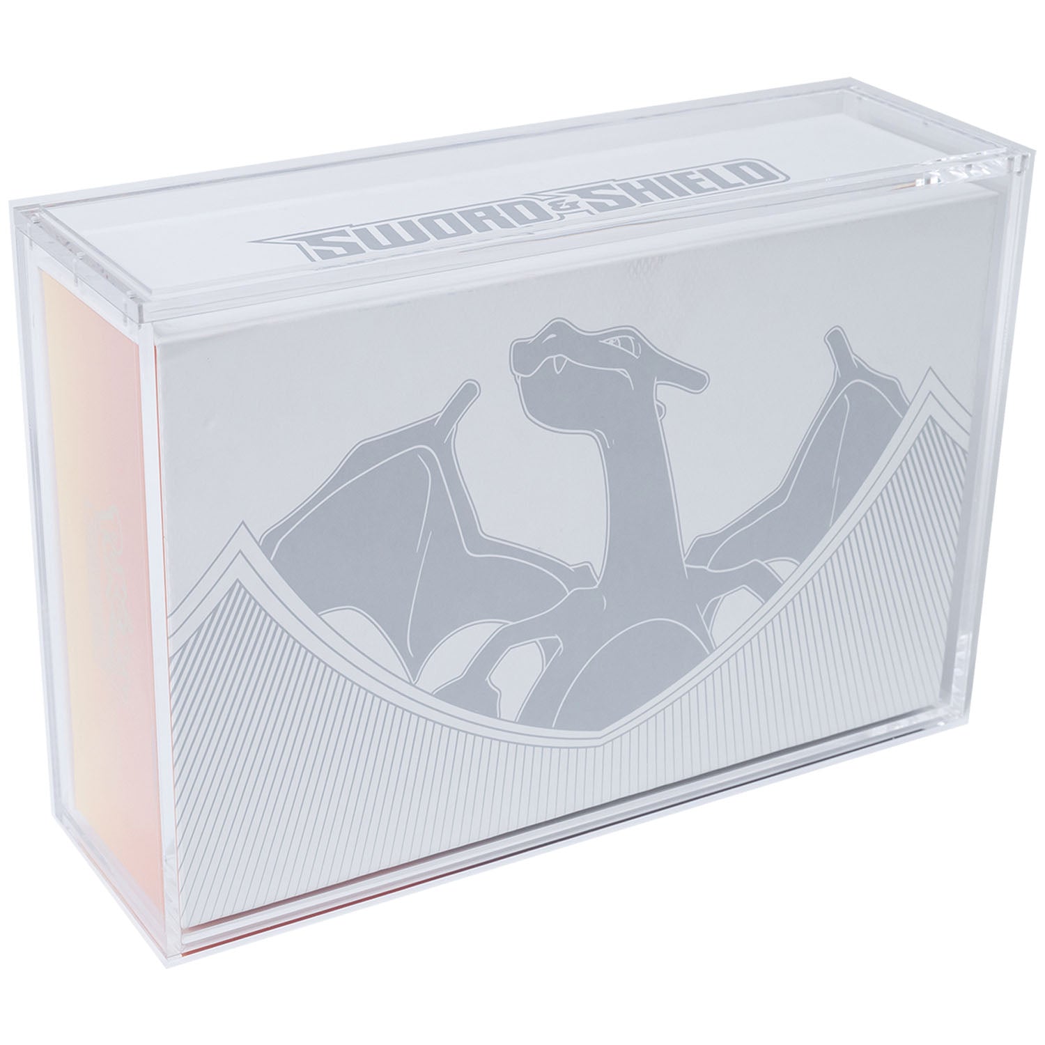 Premium Acrylic Case for Pokemon Charizard UPC Ultra Premium Collection Box with Magnetic Top