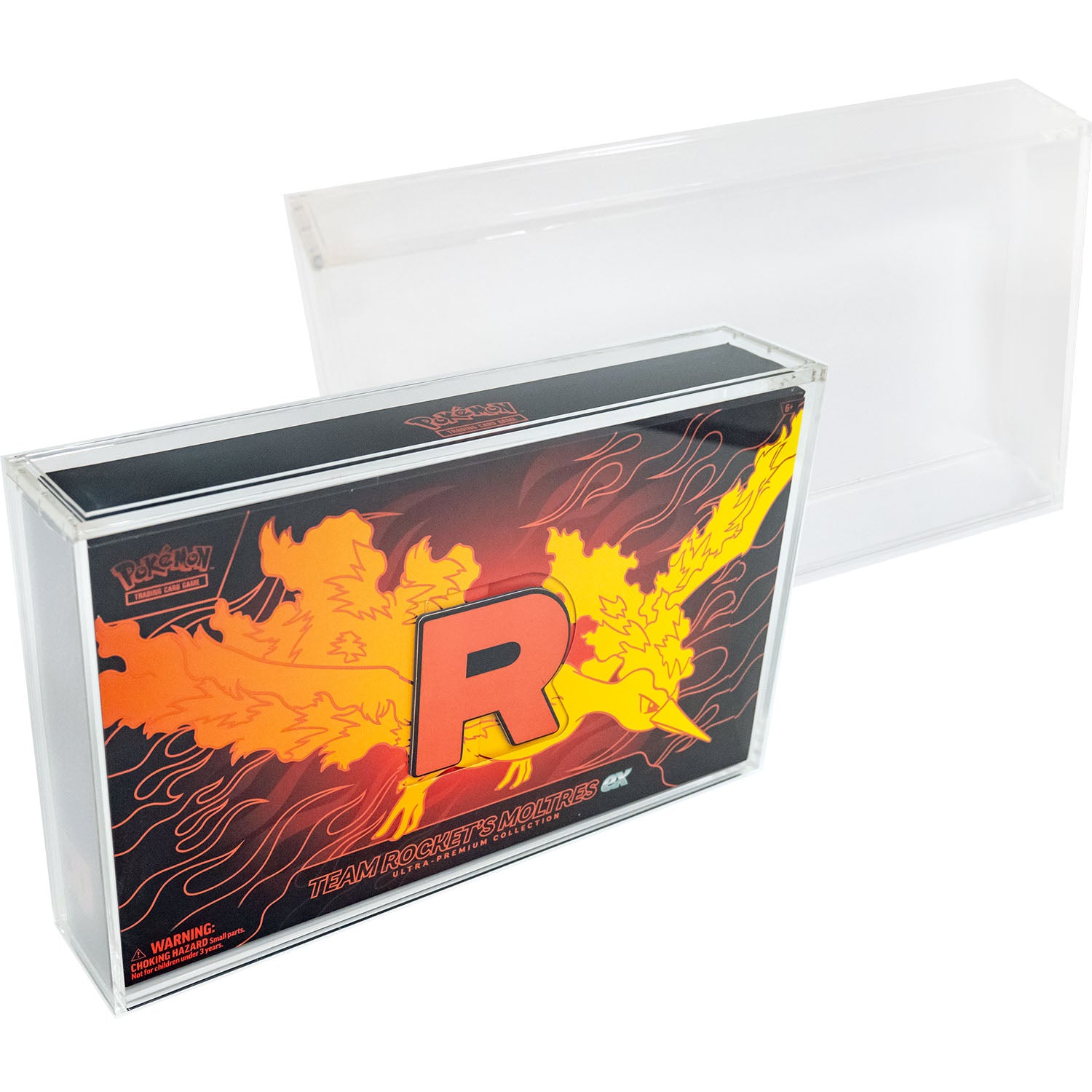Acrylic Case for Pokemon Team Rocket's Moltres EX UPC Box