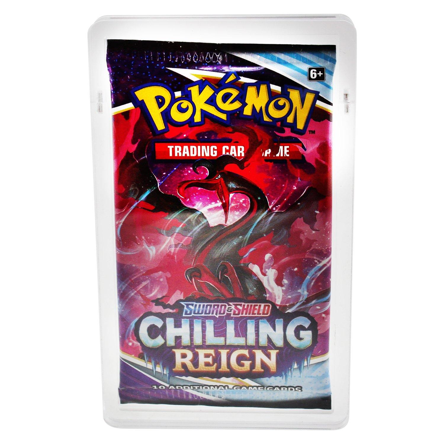 Premium Acrylic Holder for Pokemon Booster Packs with Magnetic Top - Platinum Protectors