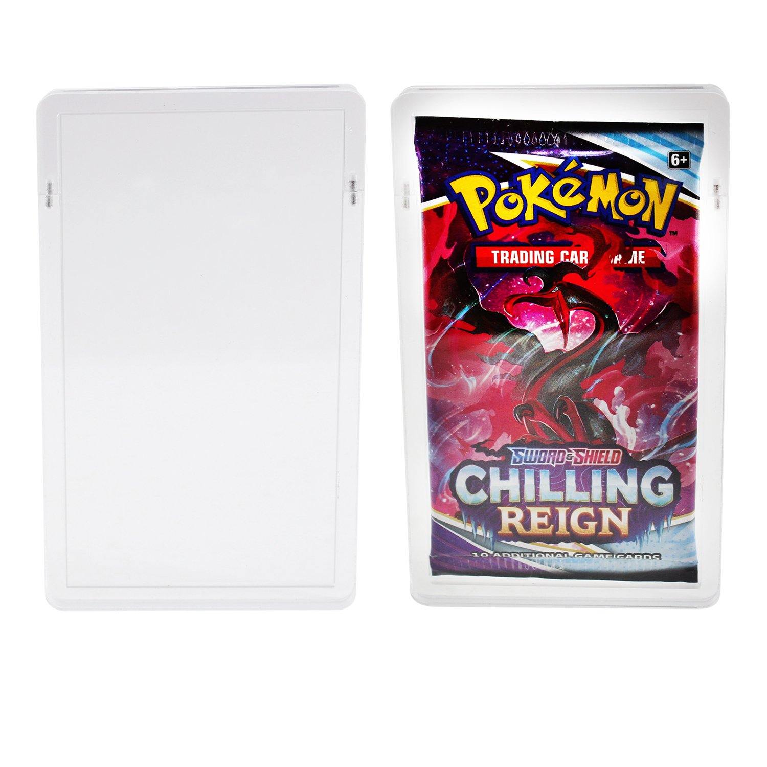 Premium Acrylic Holder for Pokemon Booster Packs with Magnetic Top - Platinum Protectors