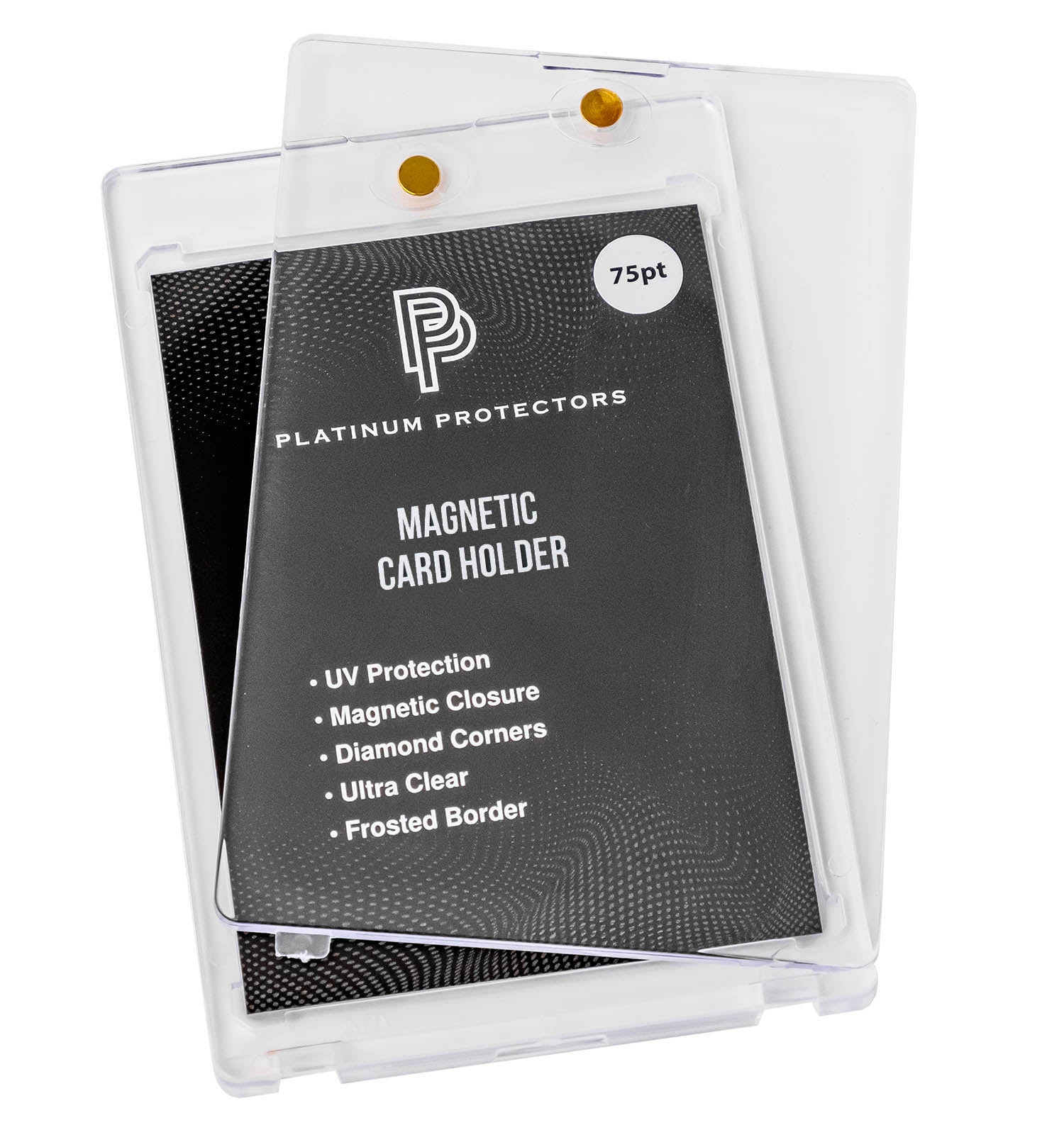 Platinum Protectors Magnetic Card Holders for Trading Cards - 75 pt
